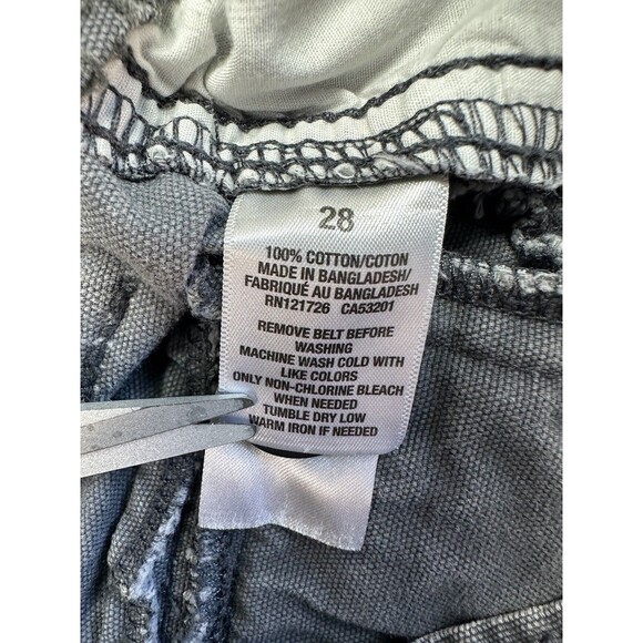 Aeropostale Cargo Shorts Mens 28 x 11 Gray Flat Front Denim Pockets Loose - Picture 5 of 11